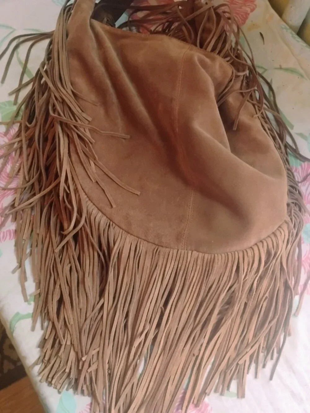Amazing Brown Suede Fringe Bag Boho Festival